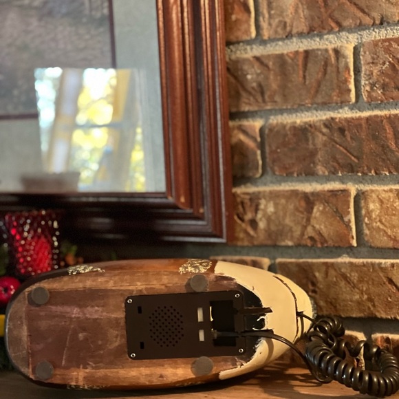 ⭐️ Rare Vintage Hand Carved Solid Maple Mallard Duck Telephone ‼️Last One Left! - Picture 11 of 12